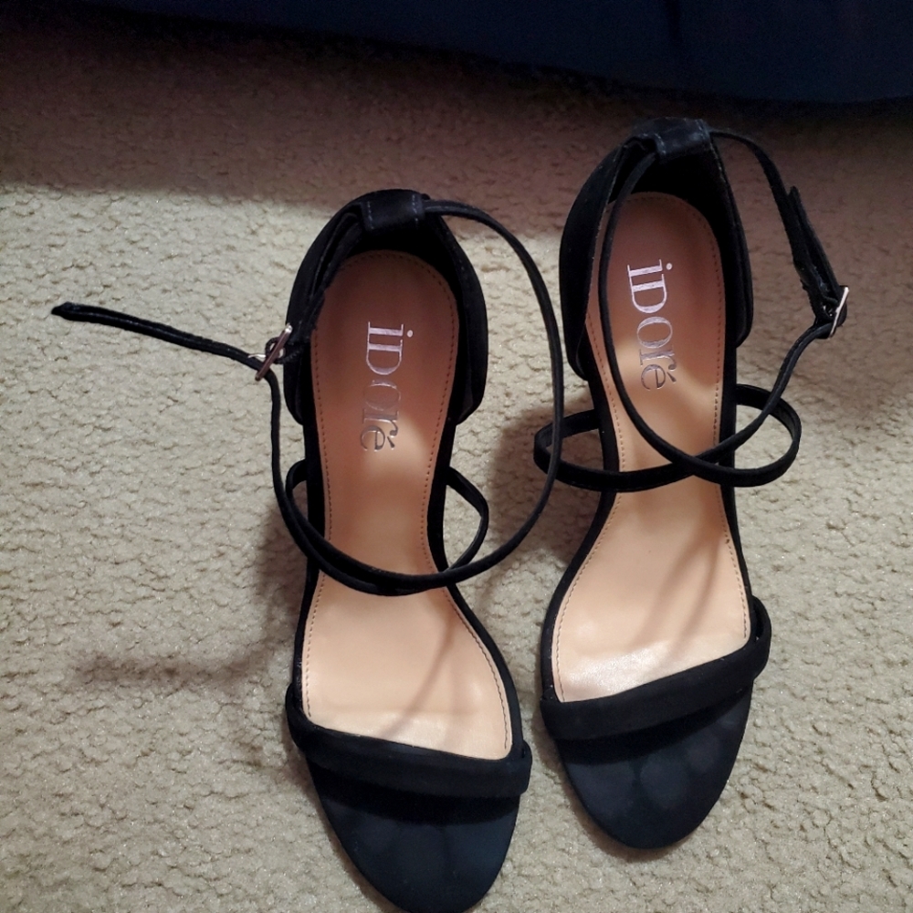 Black Heels with cross straps